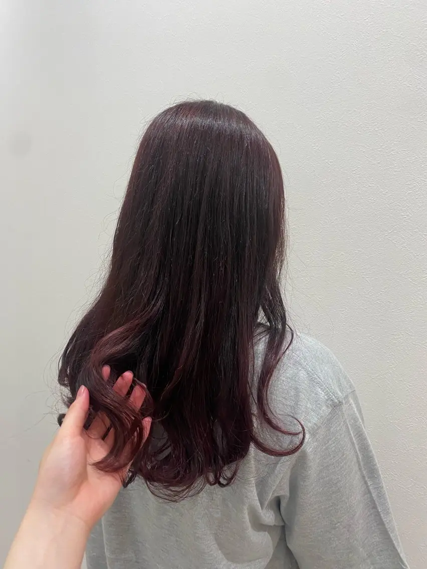 ロング カラー ブリーチ ブリーチなしカラー ピンクカラー 韓国風hair💕 Kanonのヘアスタイル