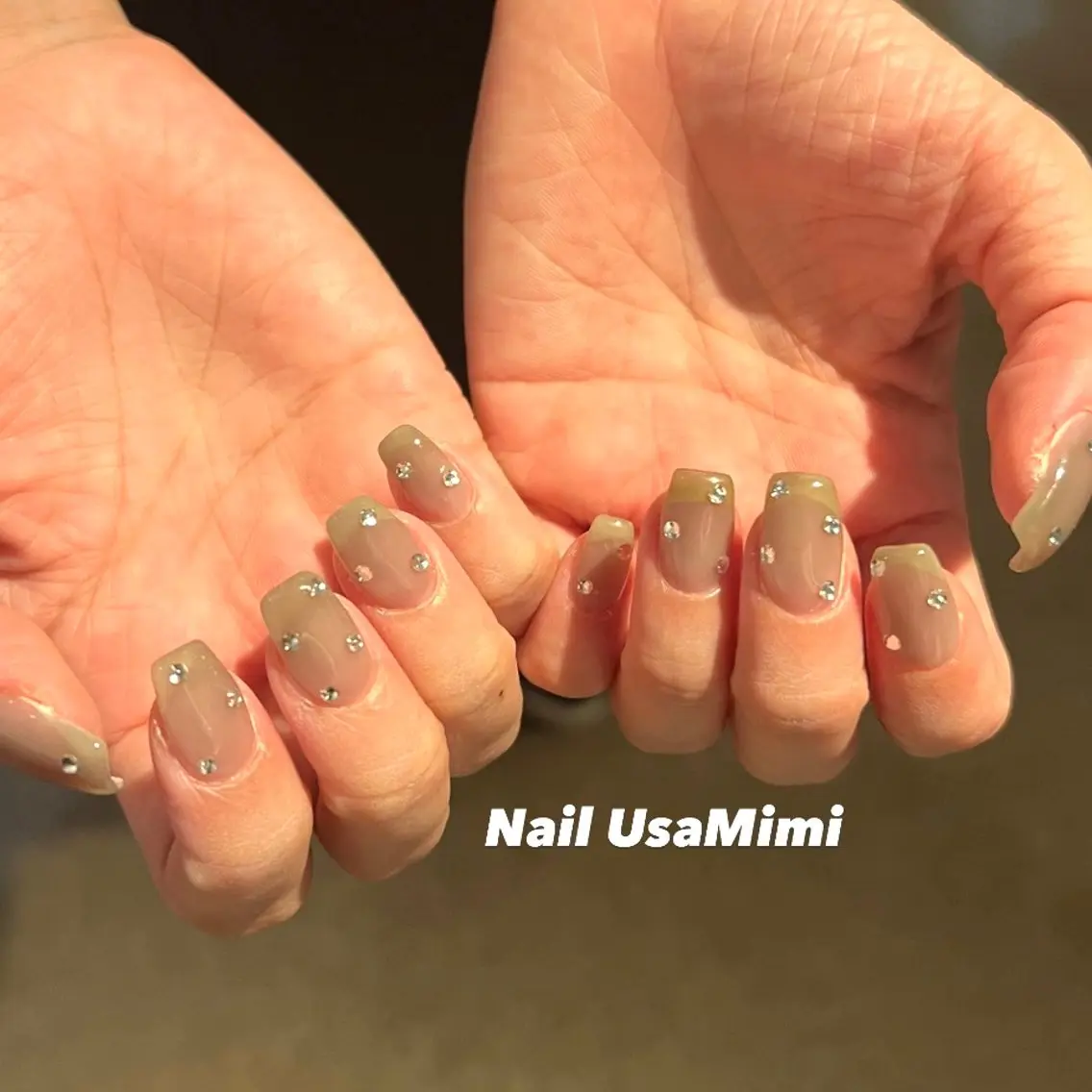 ネイル ジェルネイル マグネットネイル 持ち込み ワンカラーネイル パラジェル 本町ネイルNail UsaMimiのネイルデザイン