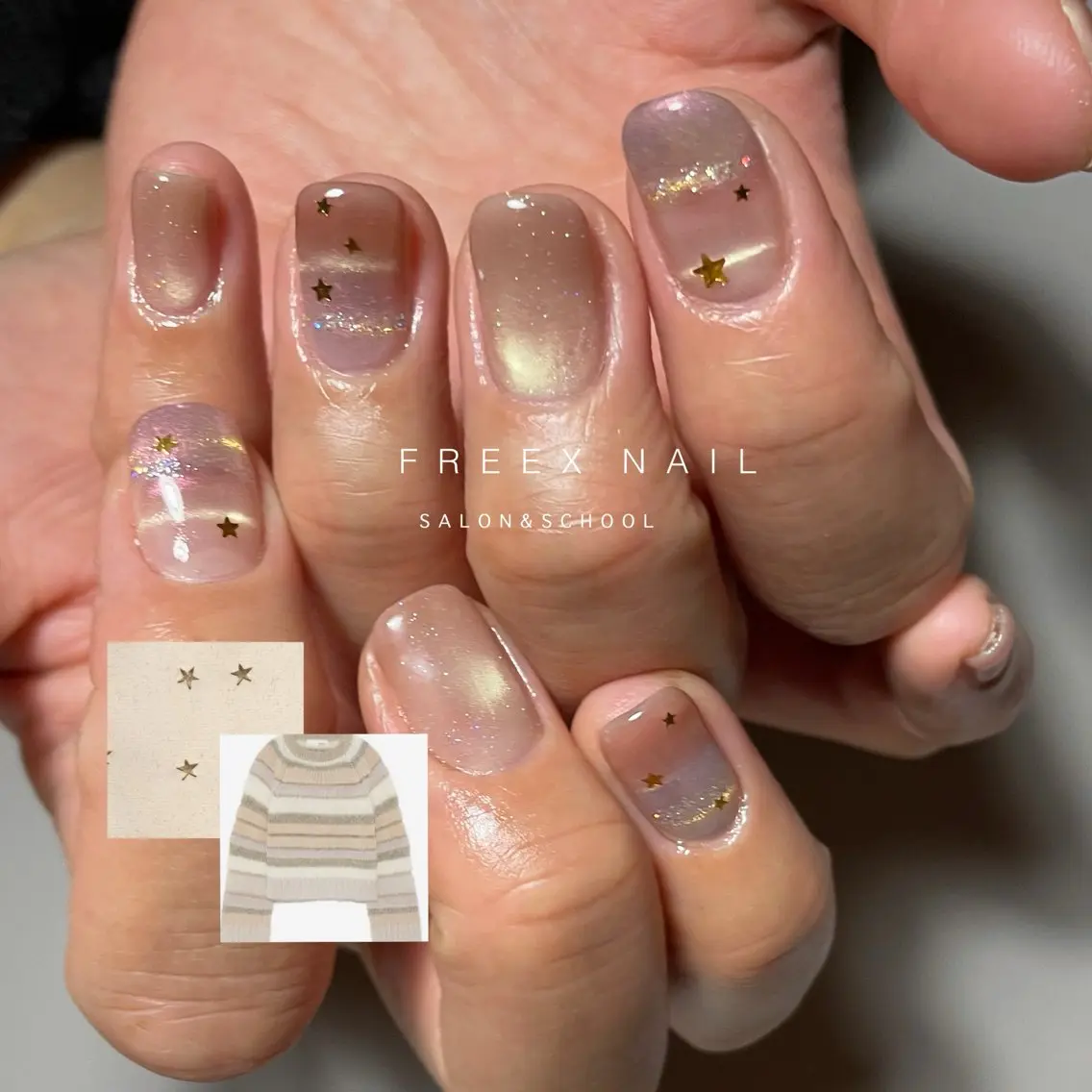 ネイル ハンドネイル ハンドケア freex nail /ニュアンス/個性派のネイルデザイン