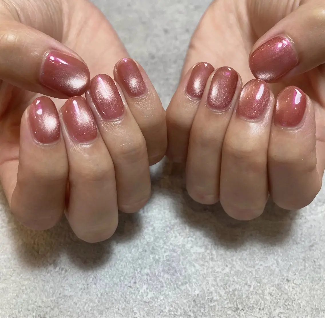 ネイル マグネットネイル ミラーネイル ハンドネイル Chestnuts_ Miyuのネイルデザイン