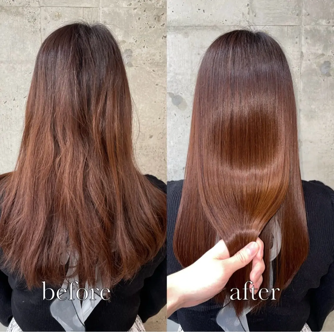 ロング カット ヘアカラー トリートメント 田村 聖輝のヘアスタイル