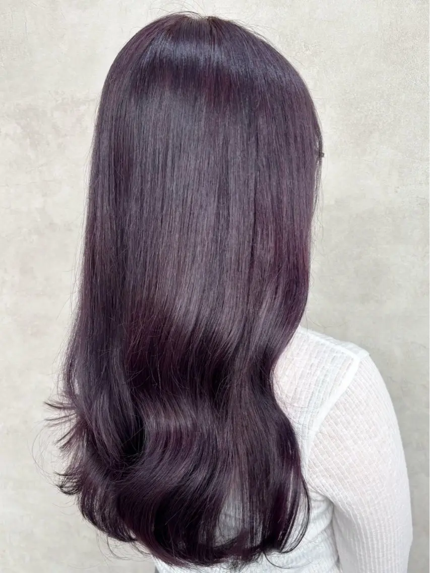 ロング カラー ブリーチ ラベンダーカラー 🫧透明感🫧ツヤ感 ✨️カラー特化のヘアスタイル