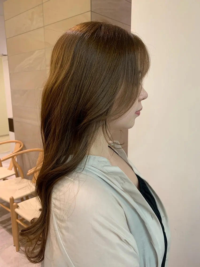 ロング カラー ベージュカラー ブリーチ ブリーチなしカラー ヘアカラー 🫧 みゆ🫧のヘアスタイル