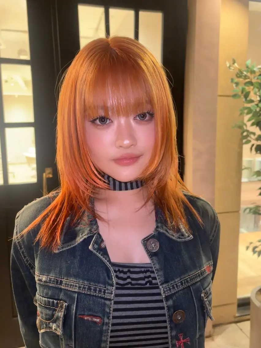 ミディアム カラー カット ヘアカラー RiSA ★のヘアスタイル