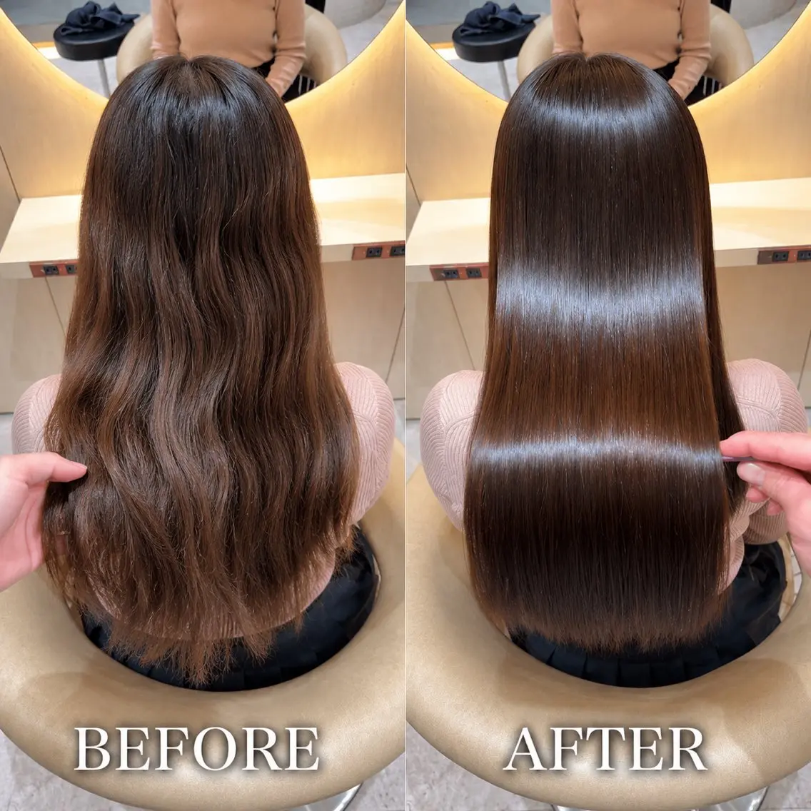 ロング カラー カット ヘアカラー 縮毛矯正 トリートメント 美髪縮毛矯正✨🫧 レイヤー川村利幸のヘアスタイル