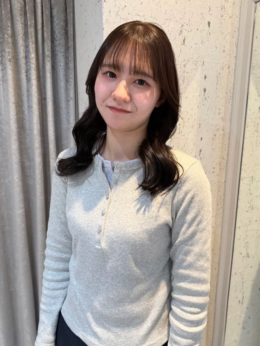 ミディアム カラー カット ヘアカラー トリートメント mai / linoah˚✧のヘアスタイル
