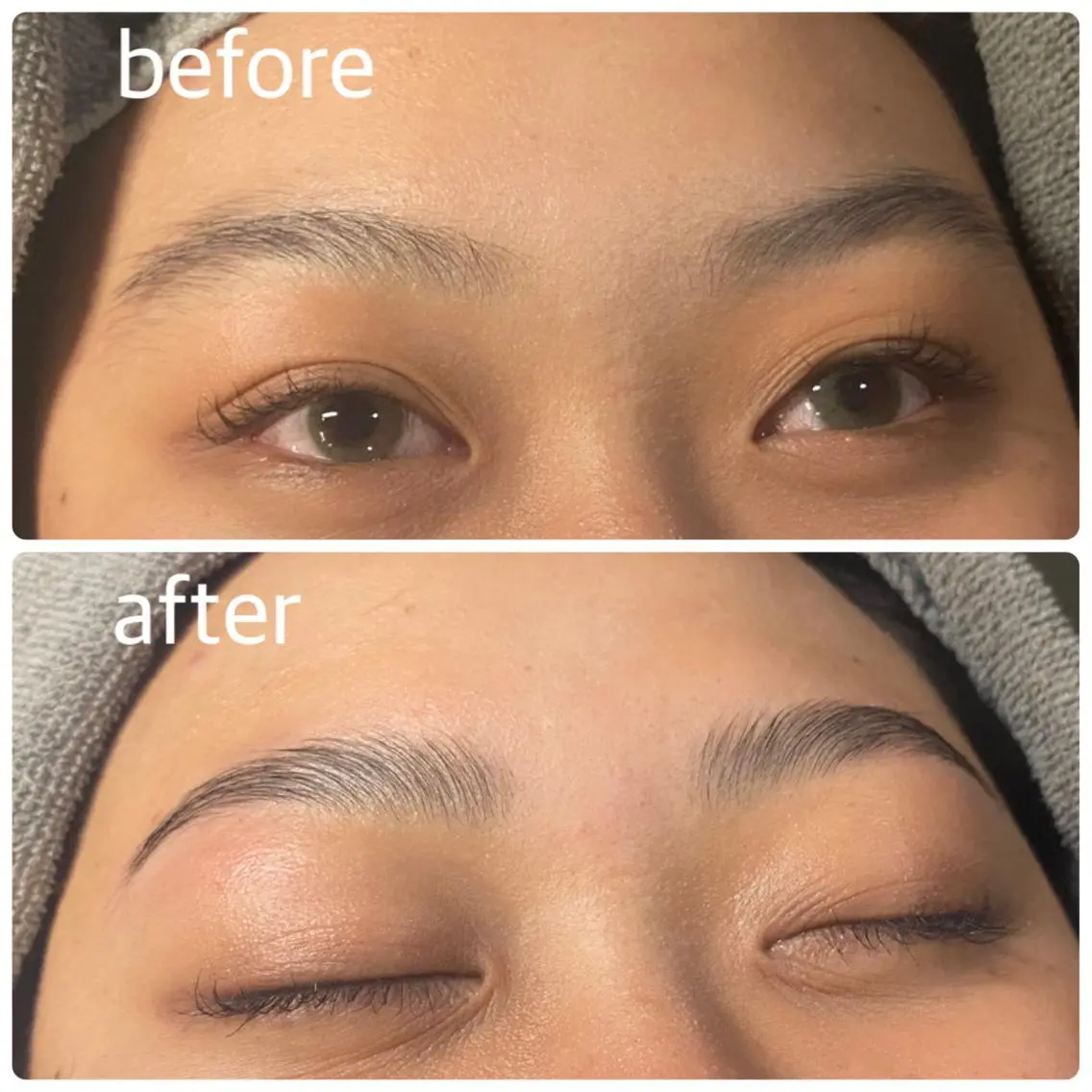 男性も女性も✨ハリウッドブロウリフト+眉回りのWAX脱毛の写真
