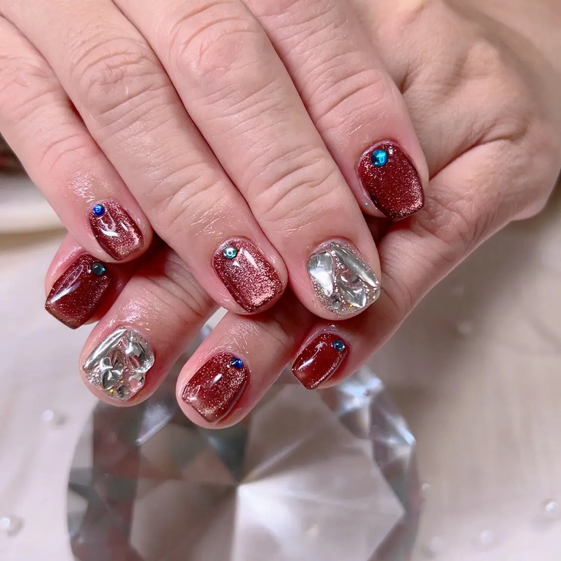 ネイル マグネットネイル オフィスネイル Cute Tips nailのネイルデザイン