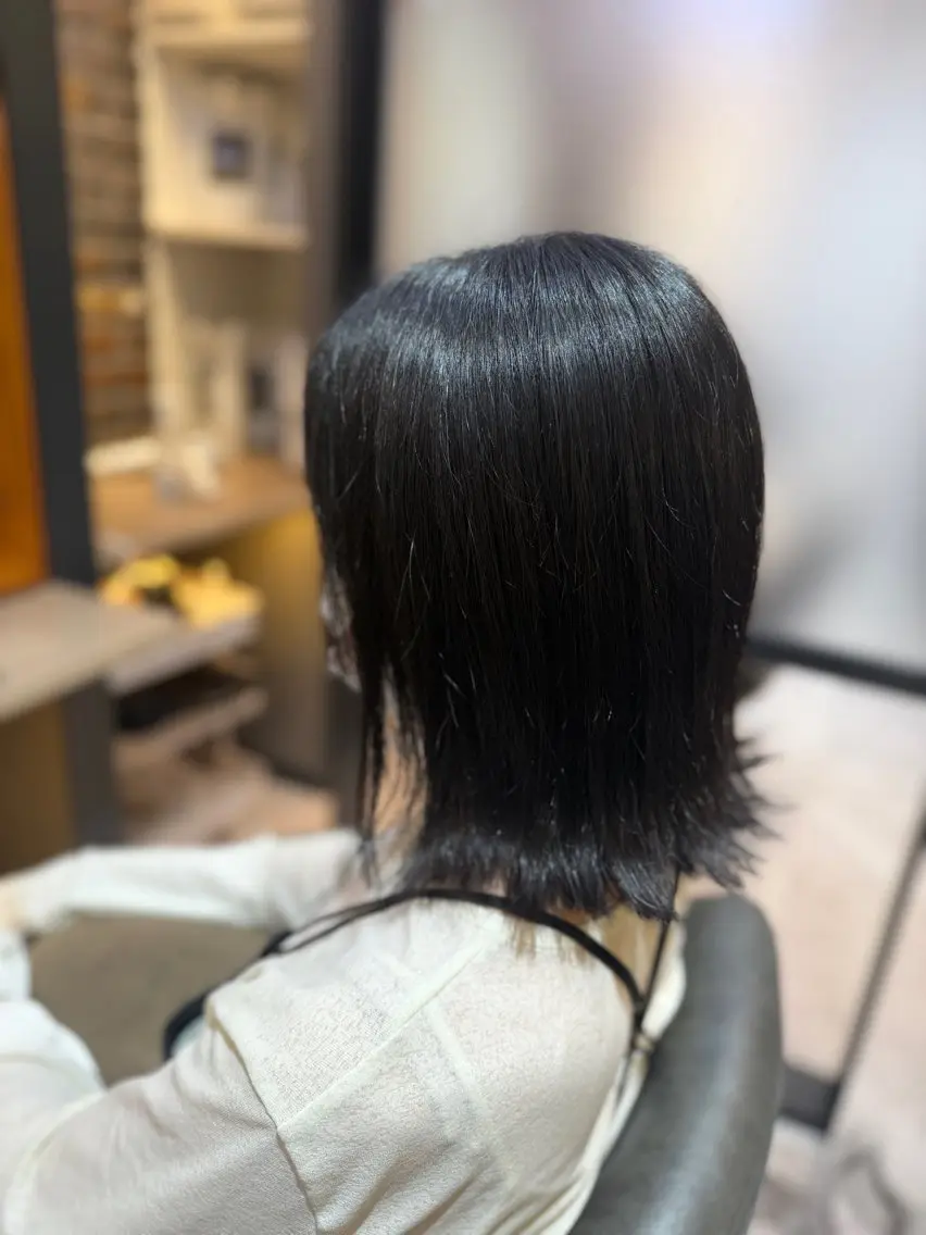 ショート ボブ 外ハネヘア ボブ🫧透明感カラー 💎Sayakaのヘアスタイル