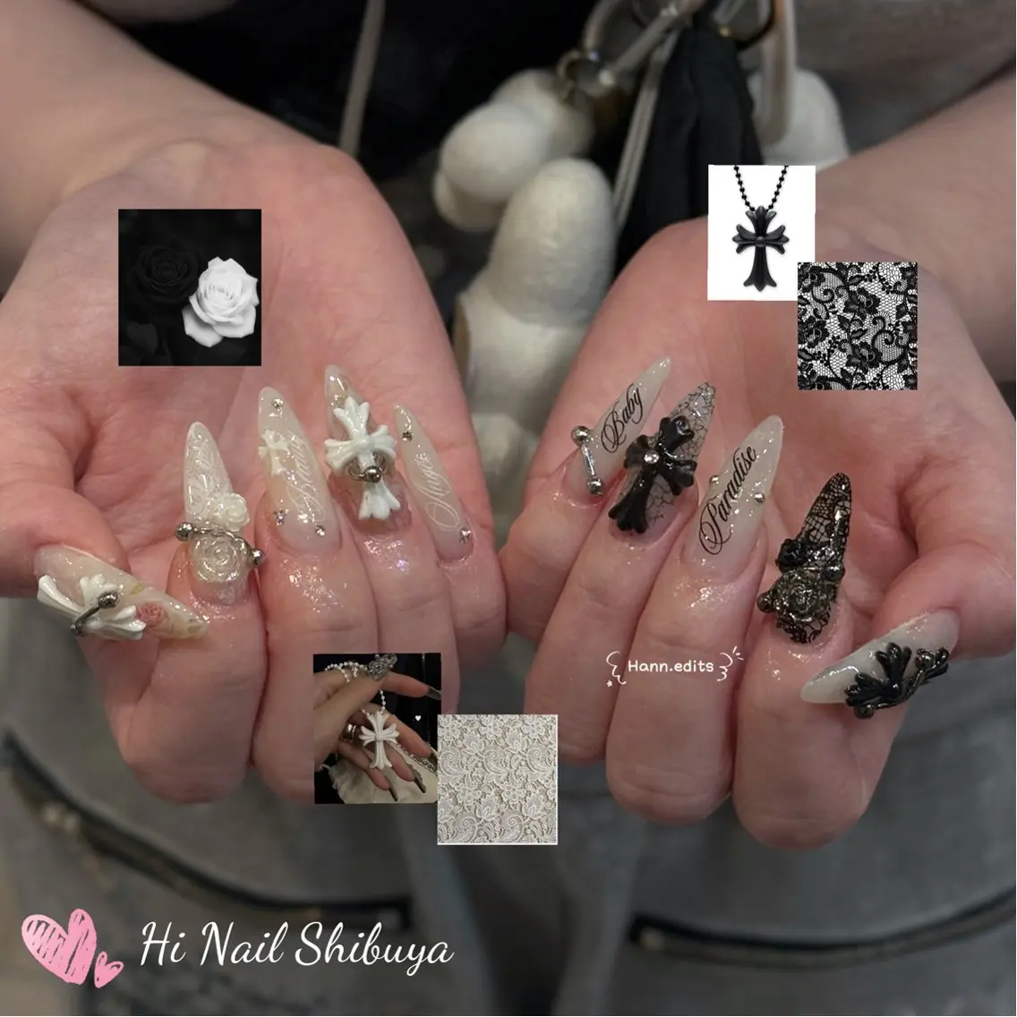 セミロング ハンドネイル Hi Nail 渋谷のネイルデザイン