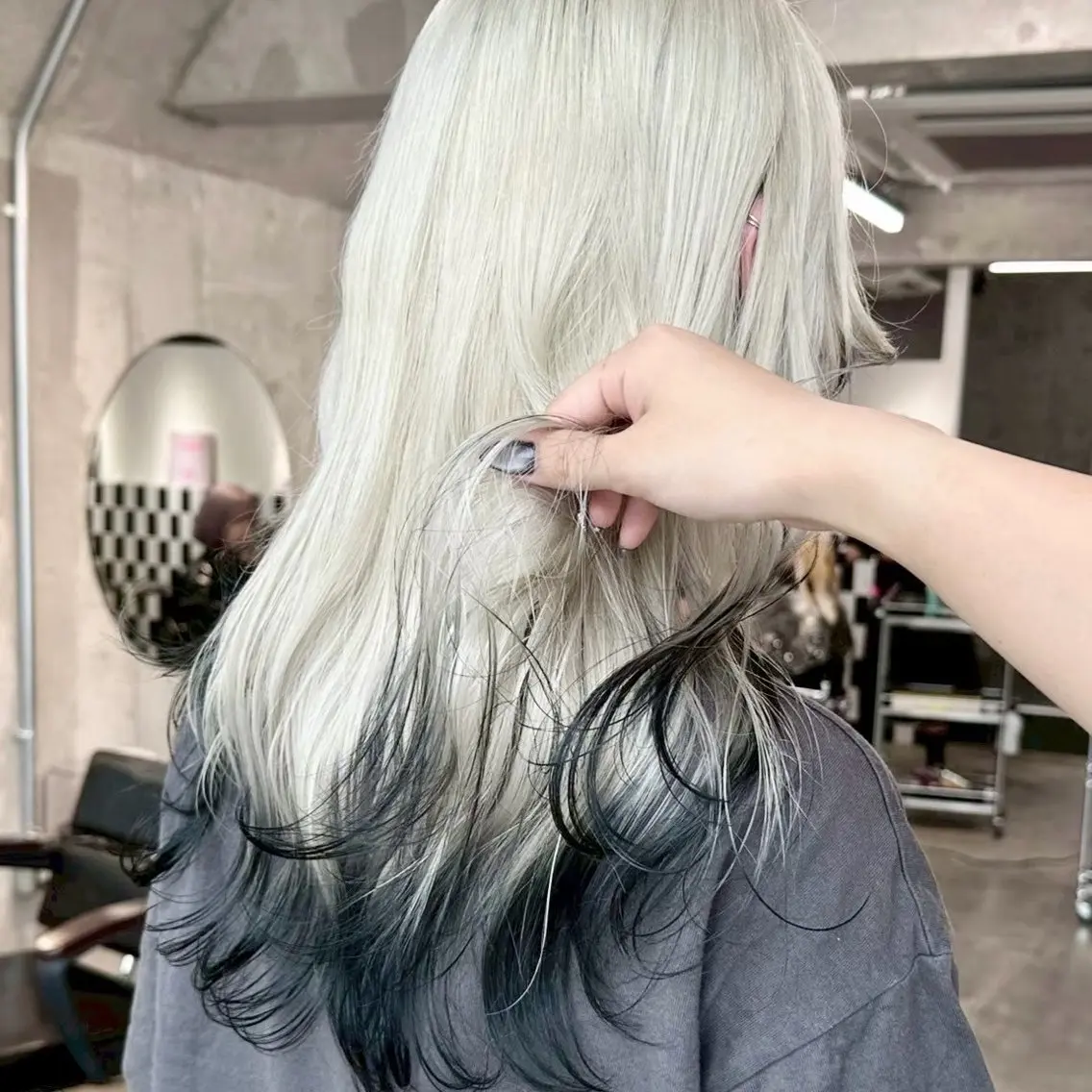 ロング カラー ヘアアレンジ ブリーチ ヘアカラー トリートメント ✨ブリーチカラー× 艶髪SUZU🛼🫧のヘアスタイル