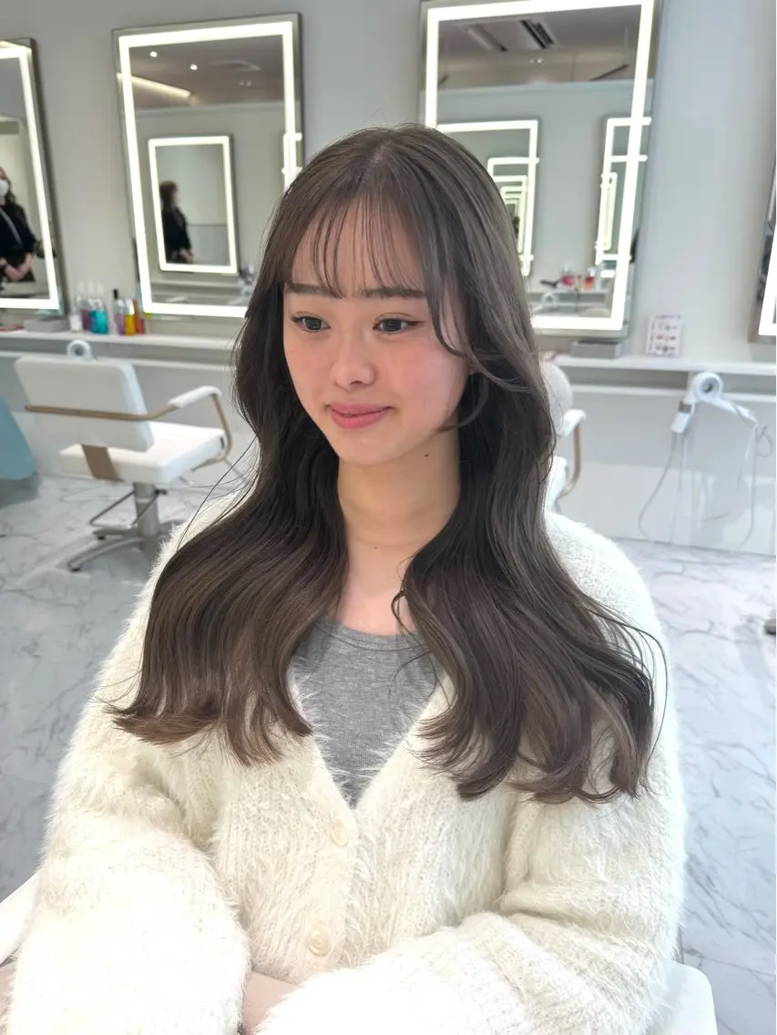 ロング カラー ヘアカラー ParveMix🍀 藤原愛未のヘアスタイル