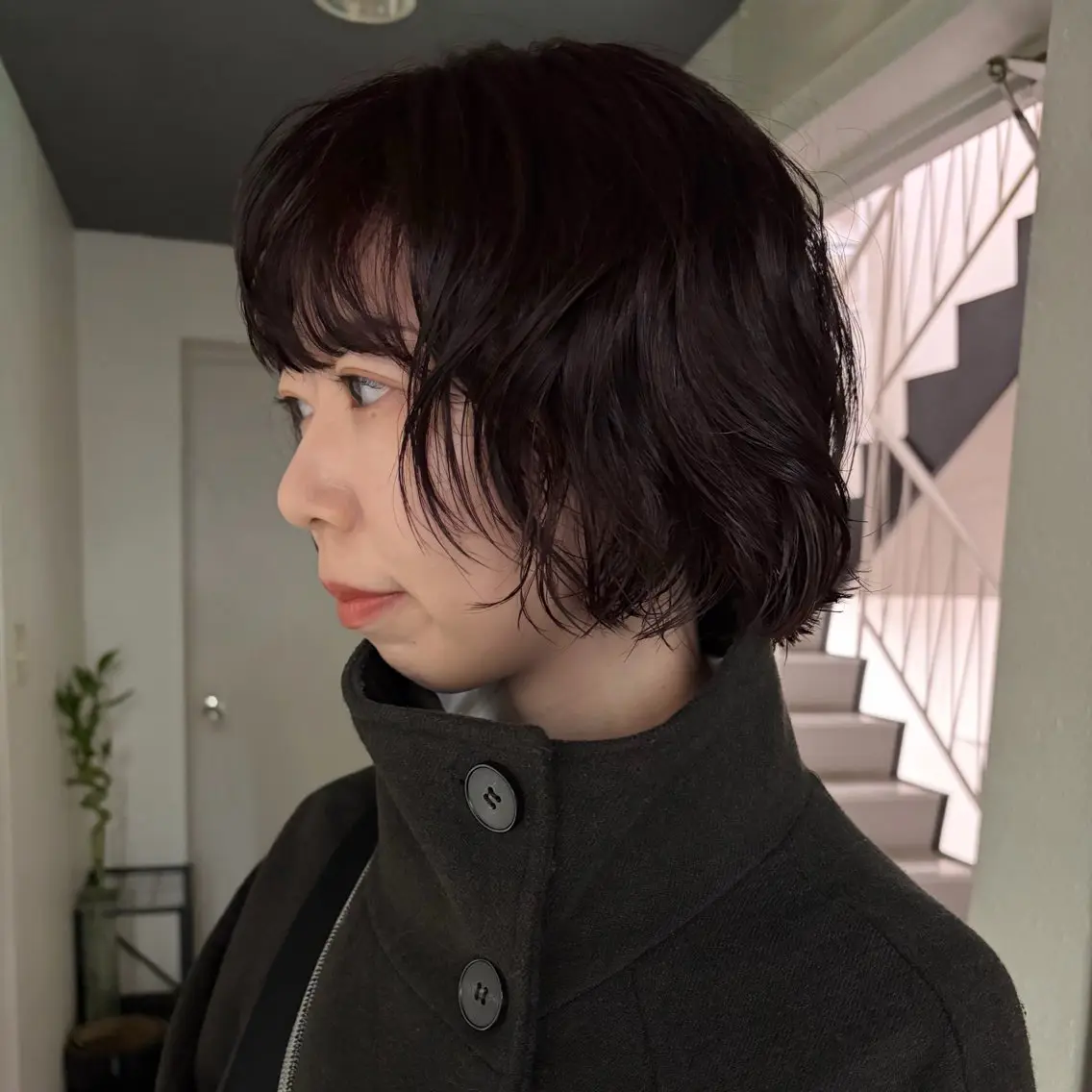 ショート カラー パーマ カット ヘアカラー パーマ トリートメント トレンドボブ /ミリヤのヘアスタイル