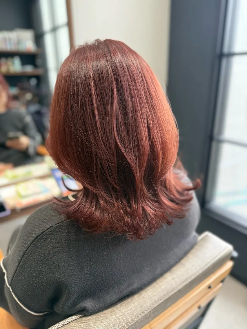 ミディアム カット ヘアカラー トリートメント 🌺レイヤー/艶髪 海外ヘア🌺舟橋瑞稀のヘアスタイル