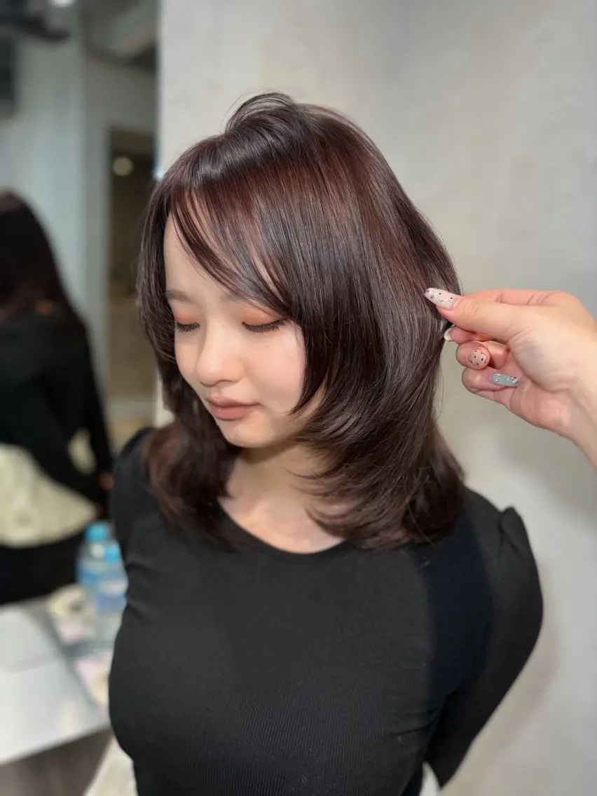 カラー カット ヘアカラー カラーモデル/韓国× 髪質改善/ruu🩶のヘアスタイル