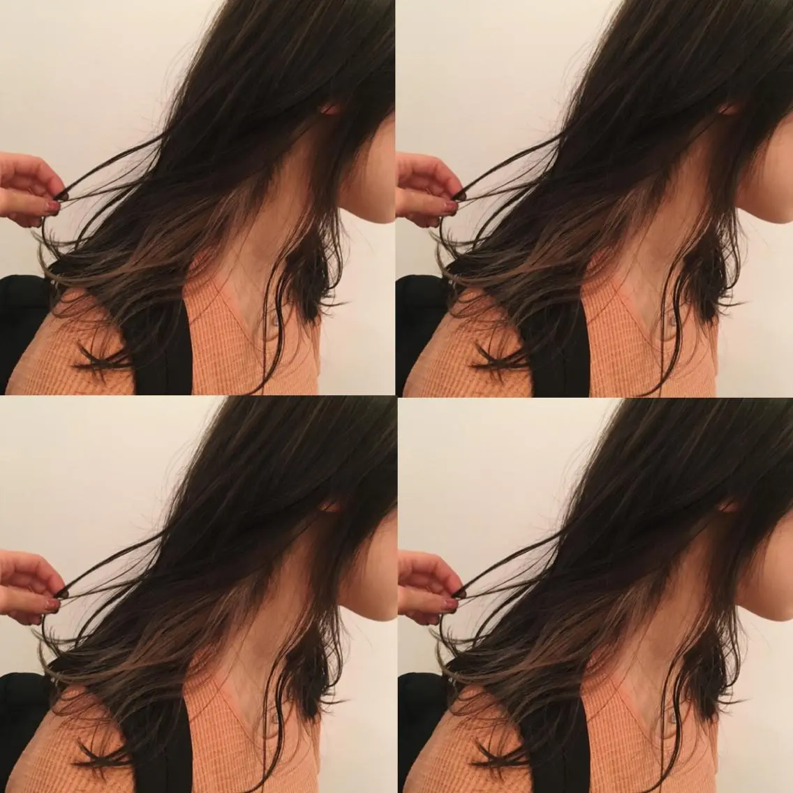 ロング カラー RINA🧤 デザインとボブのヘアスタイル