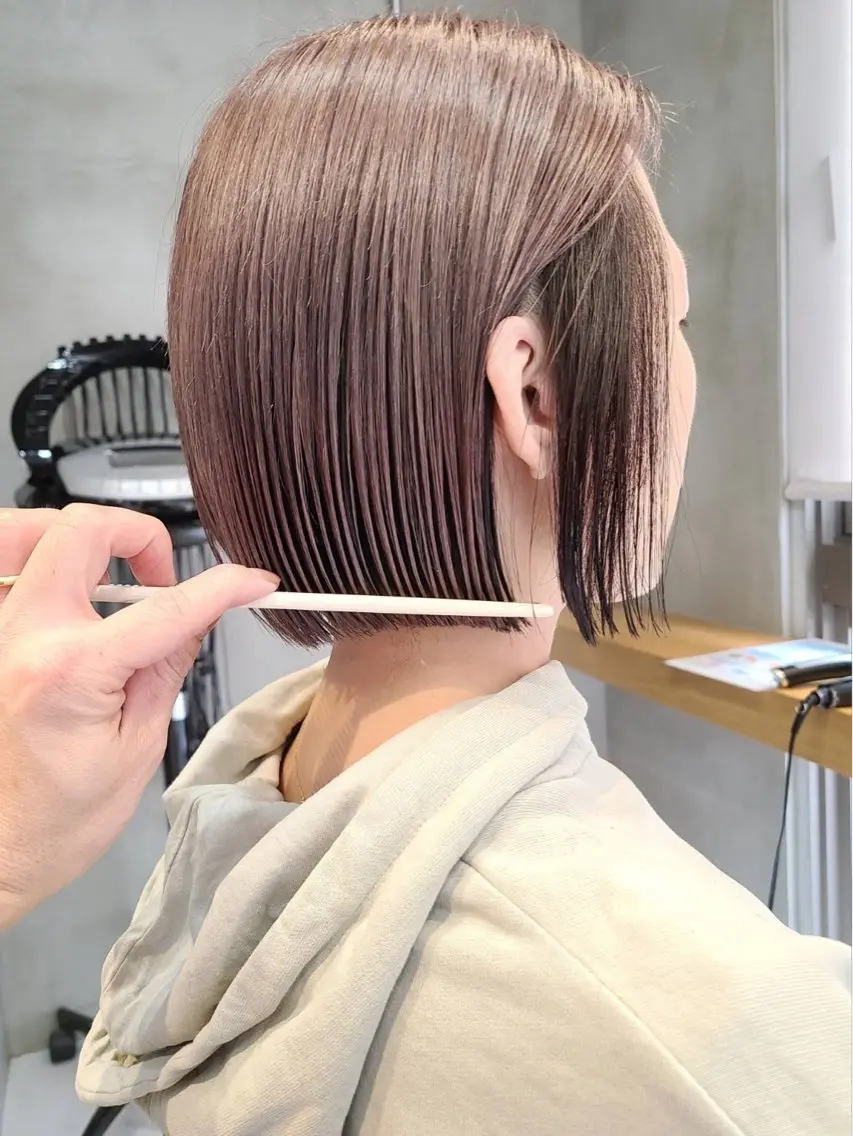 ショート カラー ヘアカラー トリートメント 安井凰太 /elima武蔵小杉のヘアスタイル