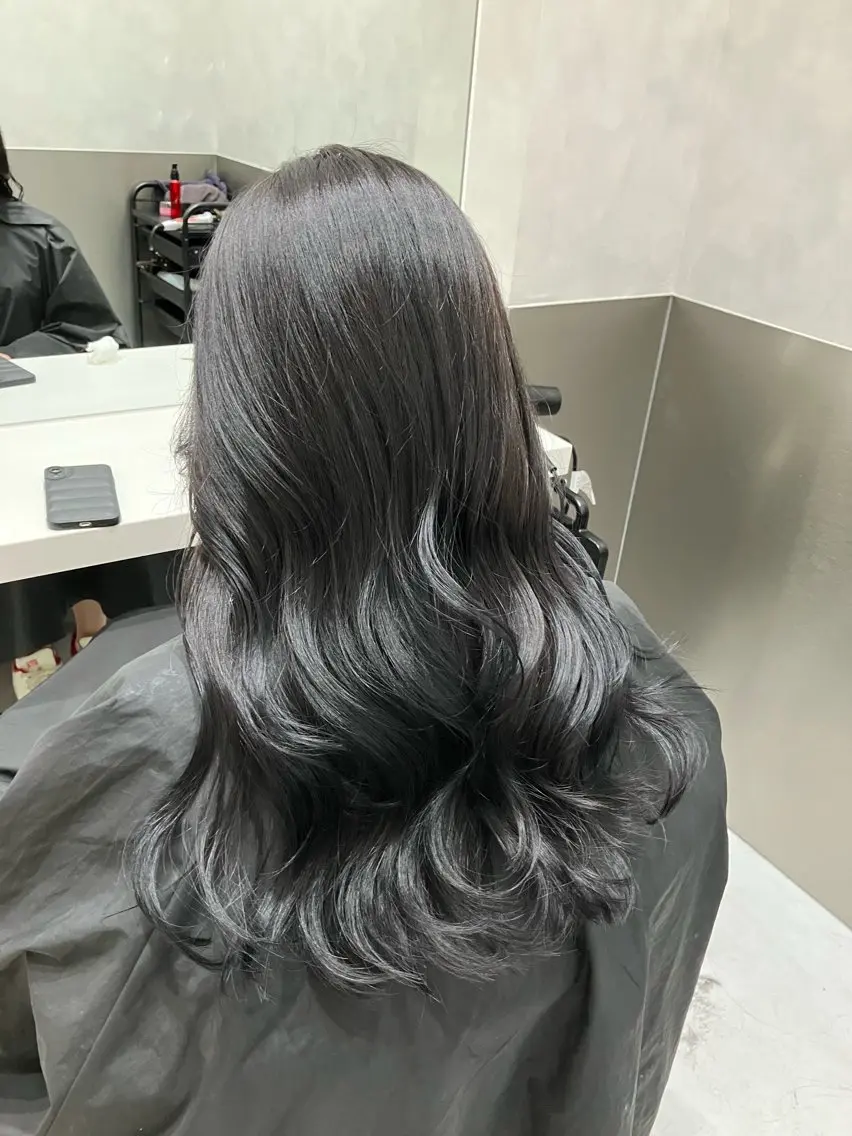カラー カット ヘアカラー トリートメント 💖ブリーチなし透明 感💖ASAHIのヘアスタイル