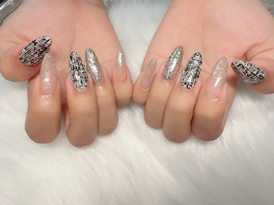ネイル ツイードネイル Mimi Nailのネイルデザイン