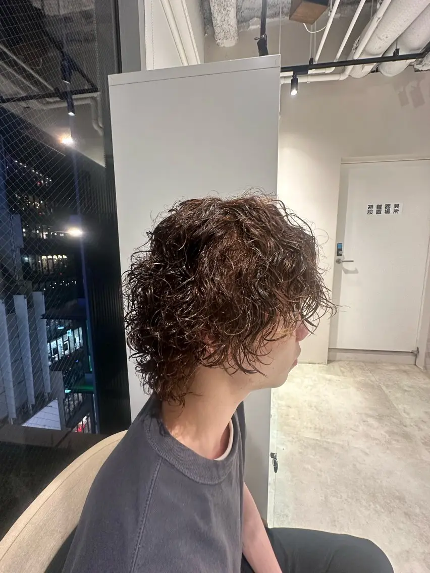 メンズカットパーマ　潤い2stepトリートメント⚡️🔥の写真