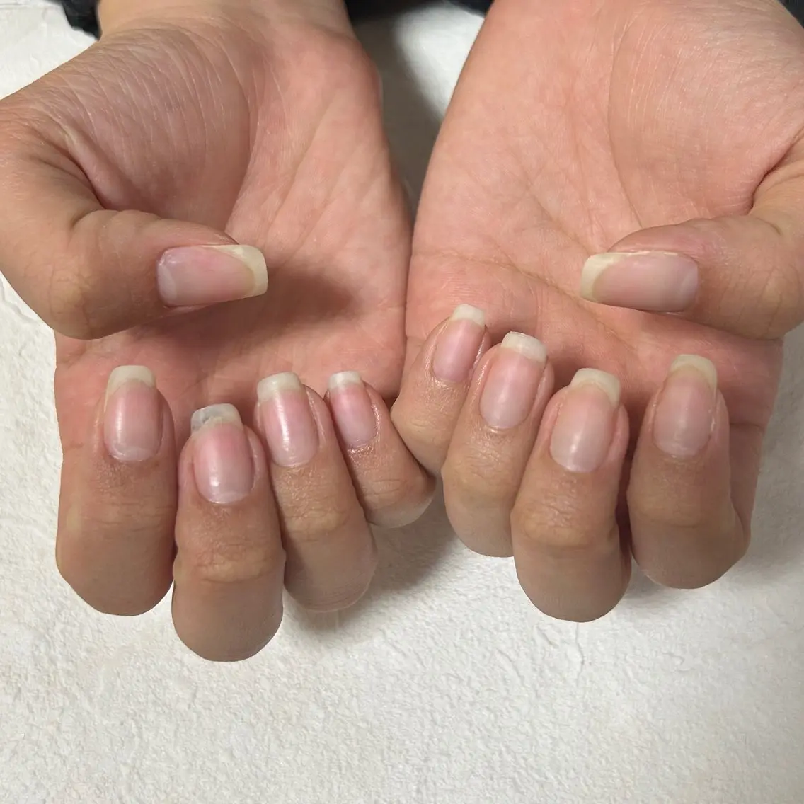 ネイル オーロラネイル フットネイル フレンチネイル ジェルネイル 韓国ネイル mogunail &blowのネイルデザイン