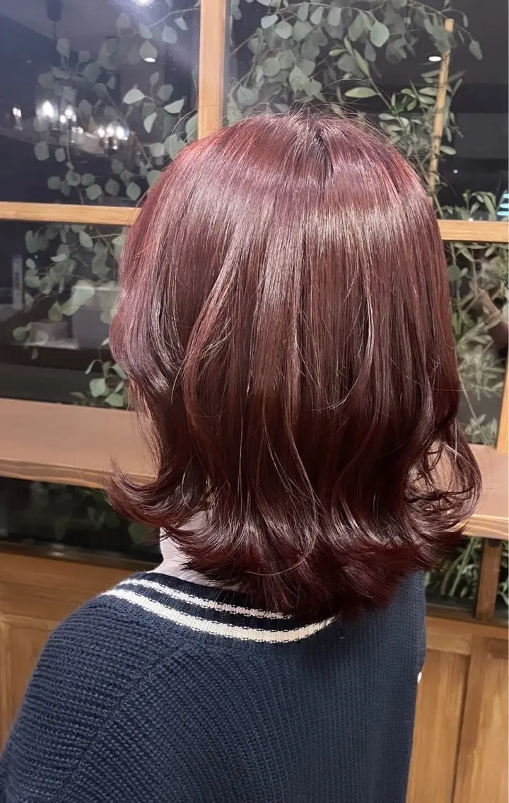 ミディアム ヘアカラー Rico ┆ カットモデル募集のヘアスタイル
