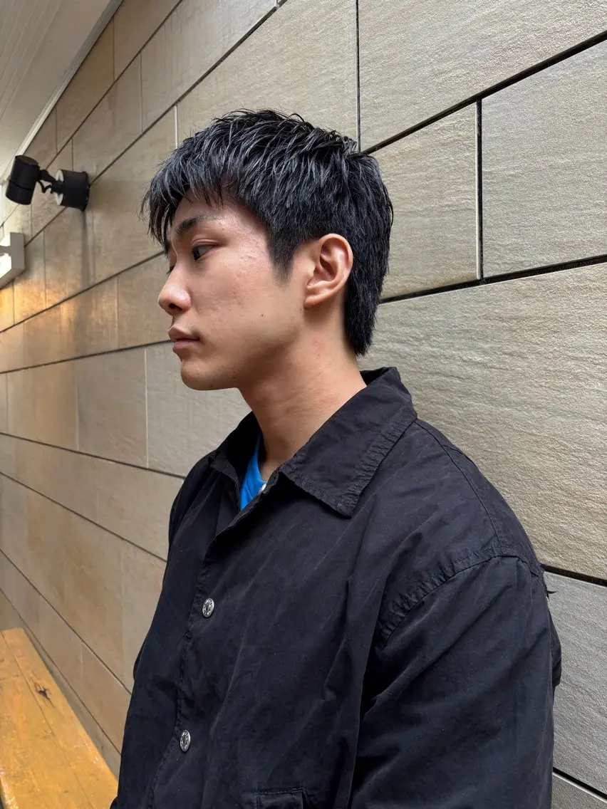 メンズダウンバングショート+クイックトリートメントの写真