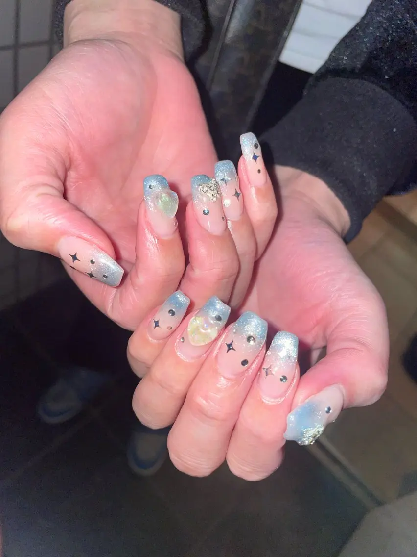 ネイル ジェルネイル マグネットネイル ハンドネイル Nail ヌシん家 AKANEのネイルデザイン