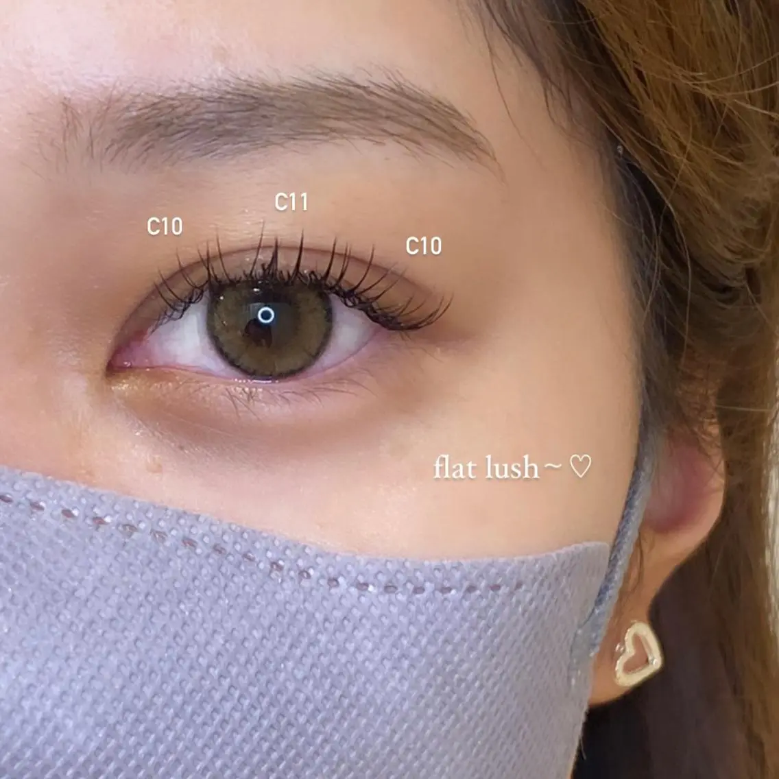 マツエク・マツパ フラットラッシュ ひろこ eyelist🎀のマツエク・マツパデザイン