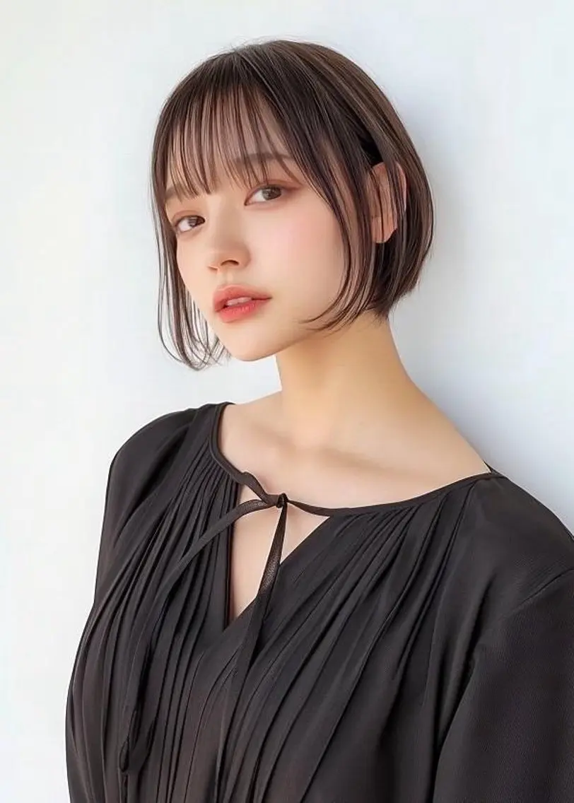 ショート 韓国風/髪質改善/ ナガヤアキラのヘアスタイル