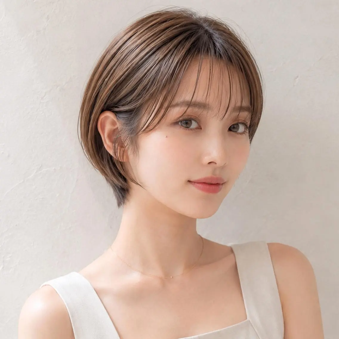 ショート カラー ショートボブ 透明感カラー ボブ 髪質改善 韓国風ヘア カット ヘアカラー トリートメント SOURCE梅田💎 ヘアケア/艶カラーのヘアスタイル