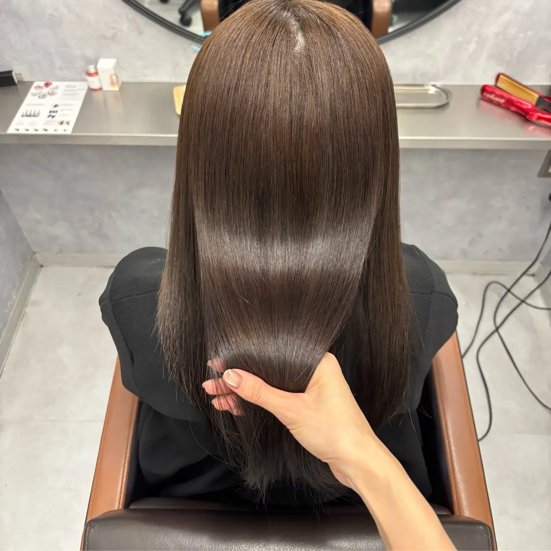 セミロング カラー カット ヘアカラー トリートメント NUMBER_ ユイナのヘアスタイル