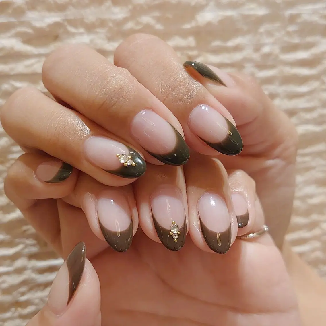 ネイル アートネイル 長さ出し ガーリー 韓国ネイル 持ち込み Rin Nail 新大久保店のネイルデザイン