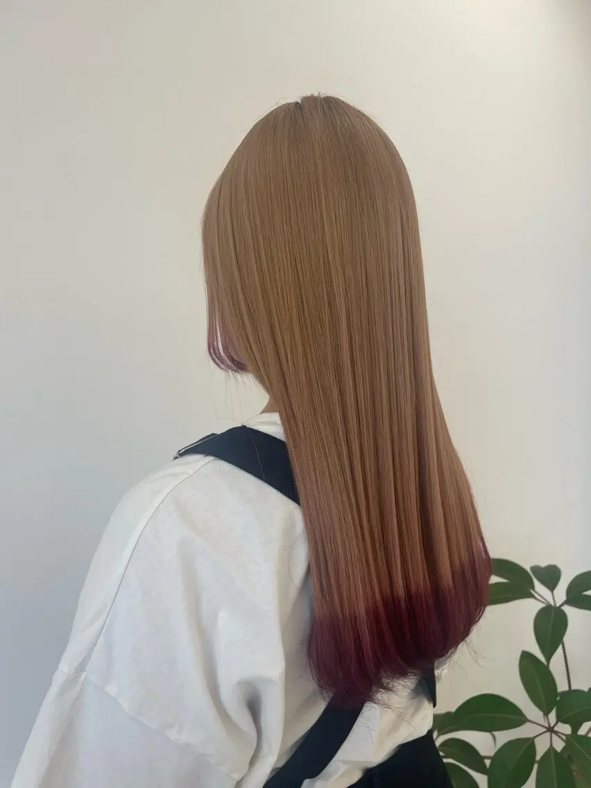 カラー 髪質改善 松原香乃 撮影モデル募集のヘアスタイル