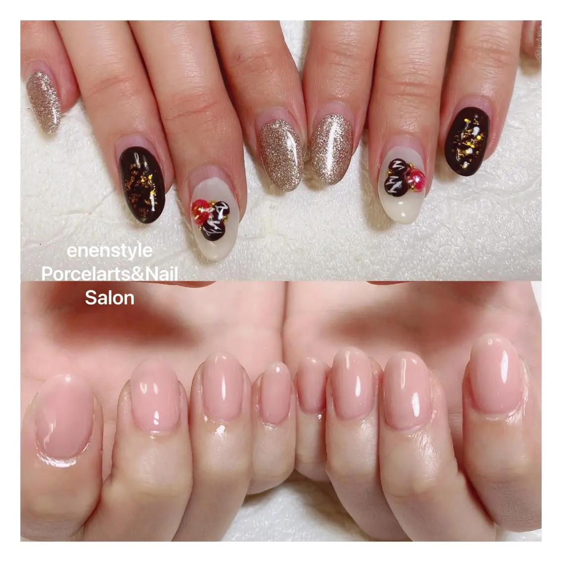 ミディアム ネイル 🐾enen style 🐾のネイルデザイン