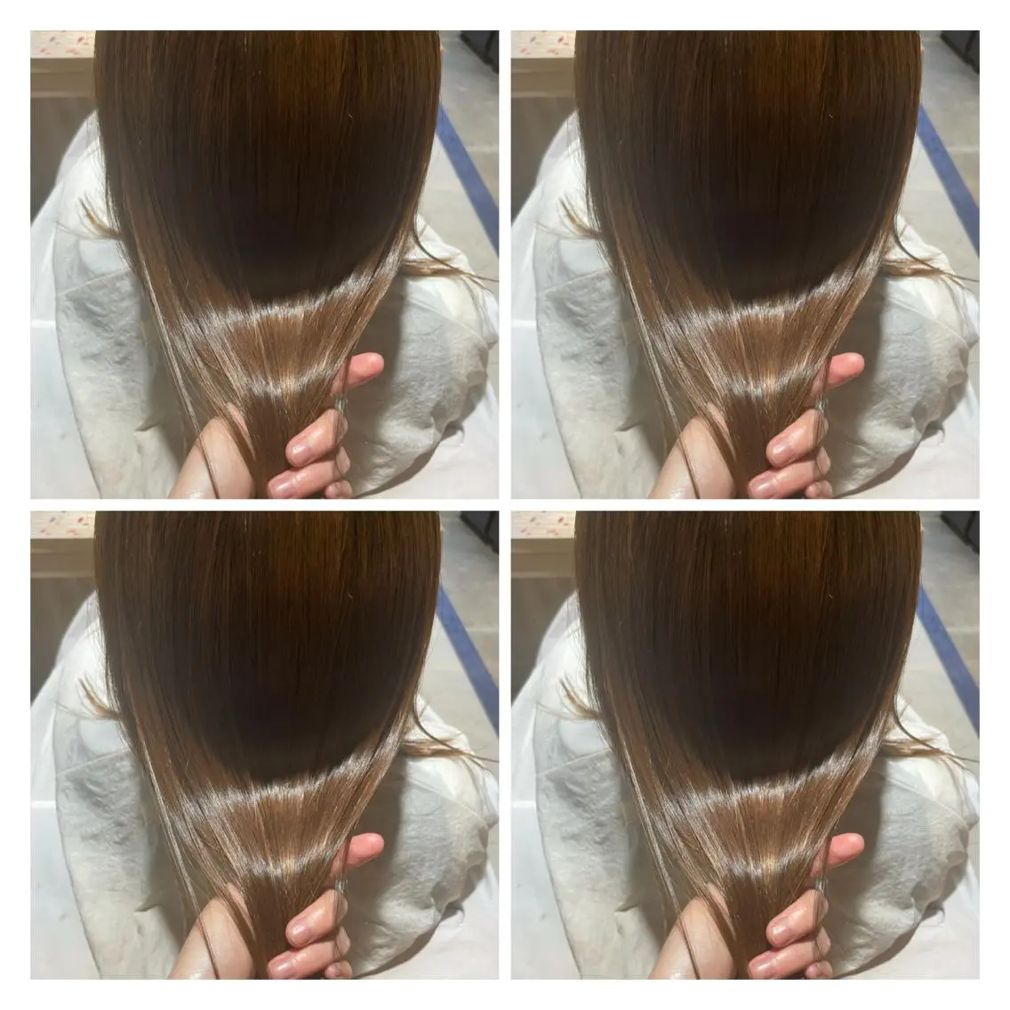 ミディアム カラー ヘアカラー トリートメント レイヤーカット×髪質 改善💎HARUKAのヘアスタイル
