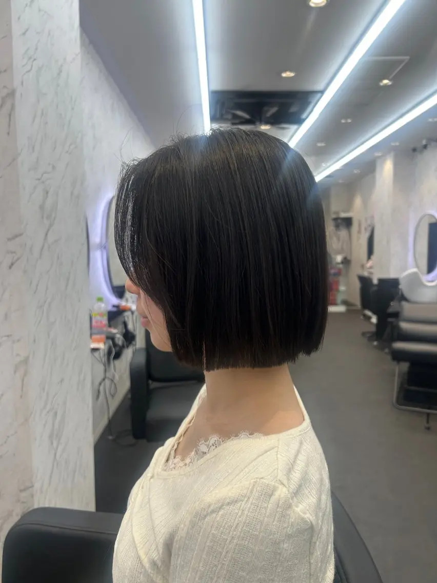ショート ボブ 韓国風ヘア カット カット¥1100 ✂️MIUのヘアスタイル