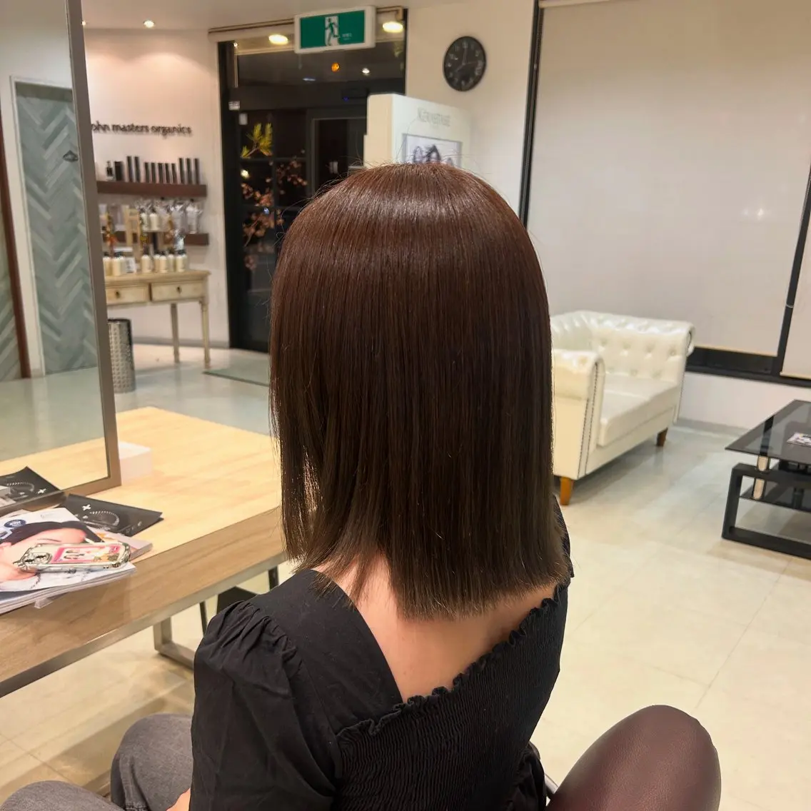 ミディアム ヘアカラー 北崎 花のヘアスタイル