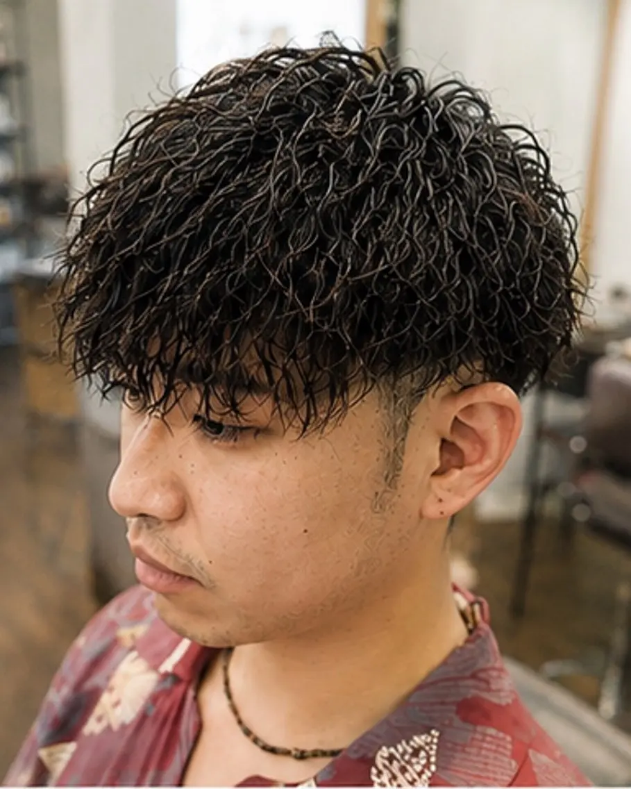 パーマ メンズ カット パーマ 【メンズ&髪質改善】 萬納陽介のヘアスタイル