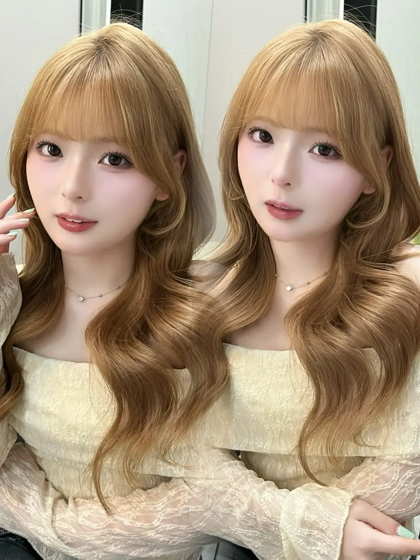 ロング ヘアカラー トリートメント 顔周り/透明感 カラー misa🎀のヘアスタイル