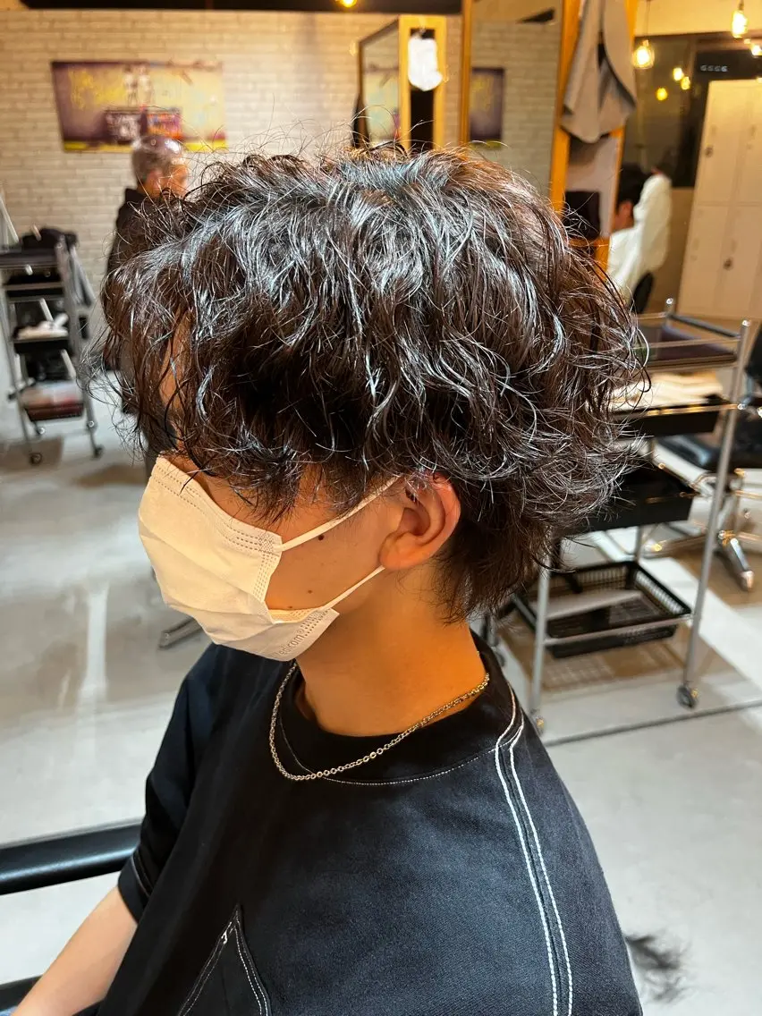 パーマ メンズ カット パーマ トリートメント メンズ＆髪質改善縮毛 矯正【平山🔥拓哉】のヘアスタイル