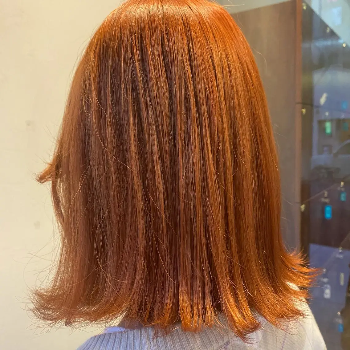 ショート カラー オレンジ ヘアカラー 💚 nao💚のヘアスタイル