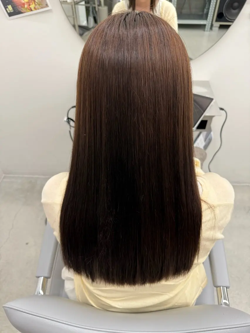 パーマ ストレートパーマ 山城まりも/ モデル様募集中/西宮のヘアスタイル