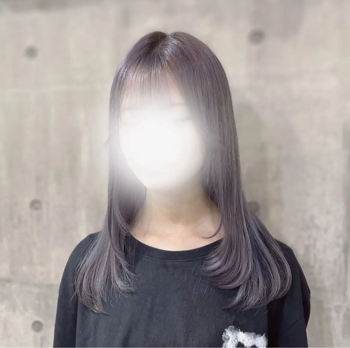 ロング カラー ラベンダーカラー ラベンダーグレー Ryoichi⛓️ 韓国ヘア/ハイトーンのヘアスタイル