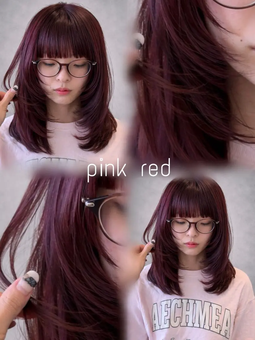 セミロング カット ヘアカラー トリートメント 💞暖色艶カラー/ ホウツキカナ🍒のヘアスタイル