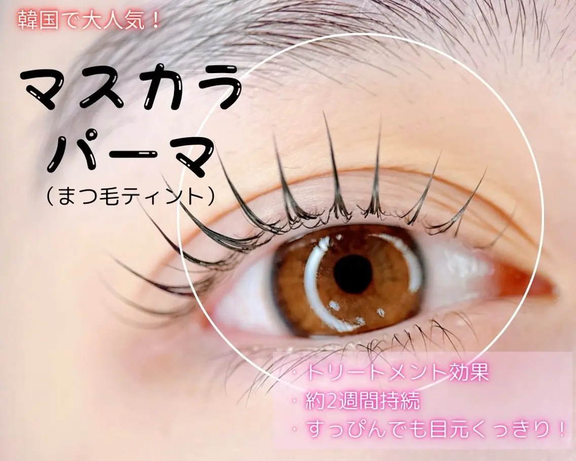 【韓国で大人気】マスカラパーマの写真