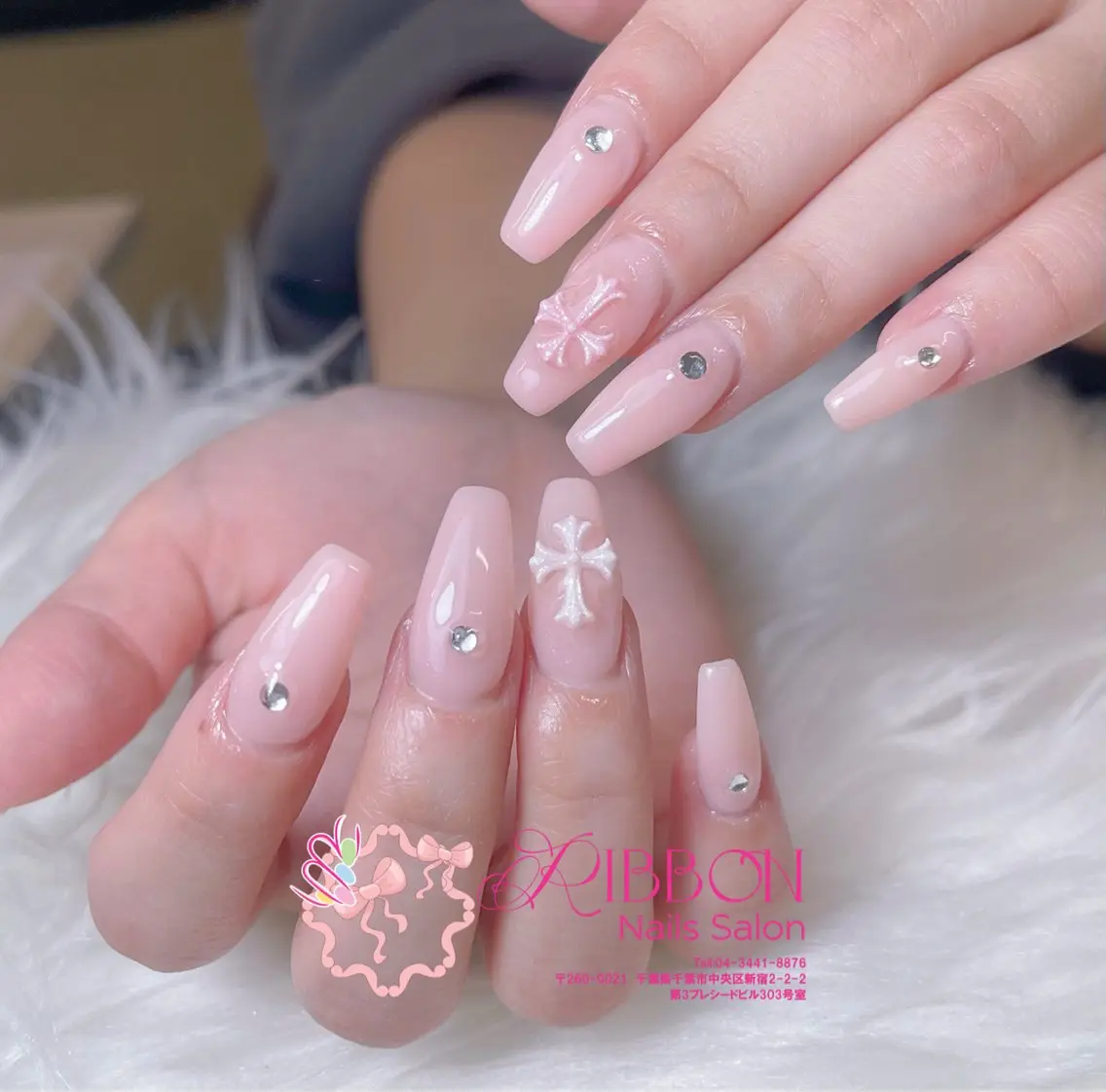 ネイル フレンチネイル ジェルネイル マグネットネイル 持ち込み ニュアンスネイル ハンドネイル Ribbonnail salonのネイルデザイン