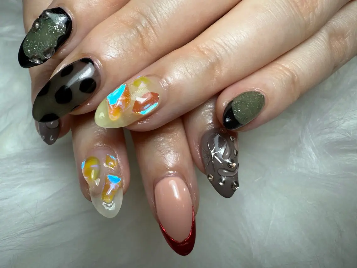 セミロング shandy nailのネイルデザイン