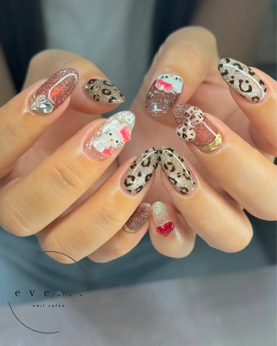 ネイル アニマル柄 ハンドネイル nail salon eve...のネイルデザイン