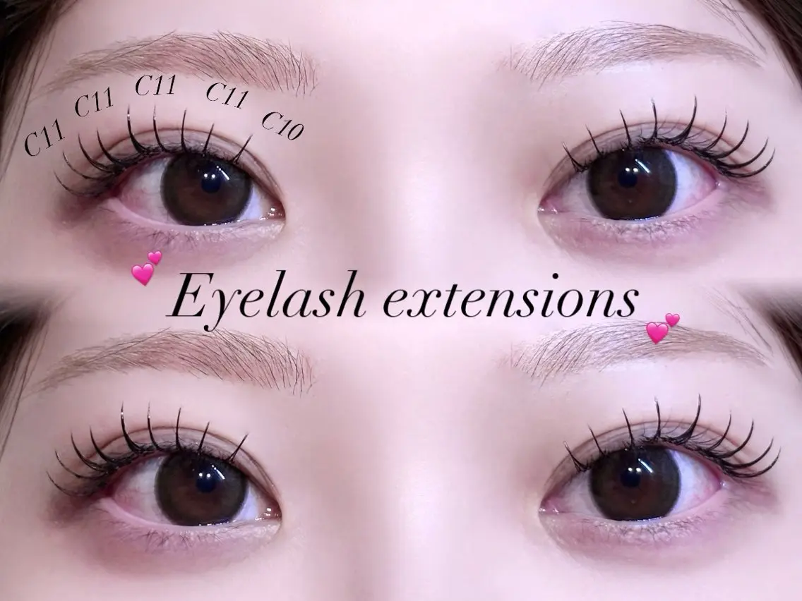 マツエク・マツパ LED💕No.1 ︎CHIKAʚ🎀ɞのマツエク・マツパデザイン